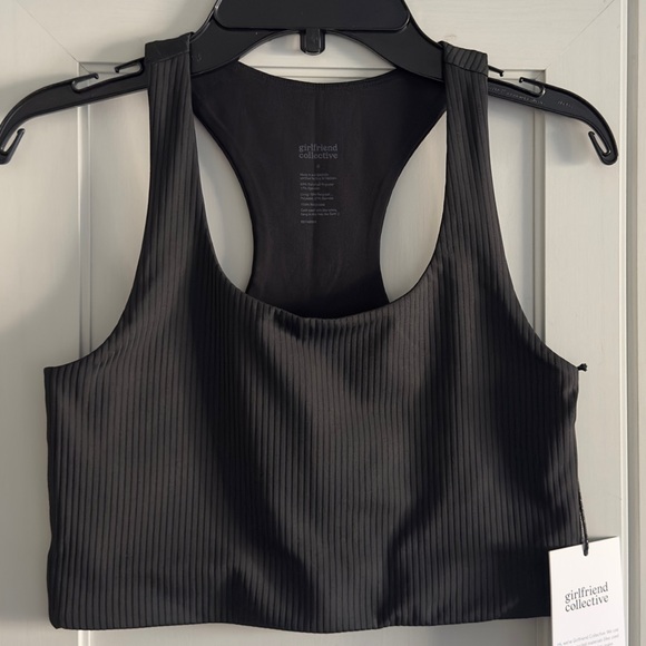 girlfriend collective Other - Girlfriend Collective Rib Paloma Racerback Sports Bra in Black Size Small